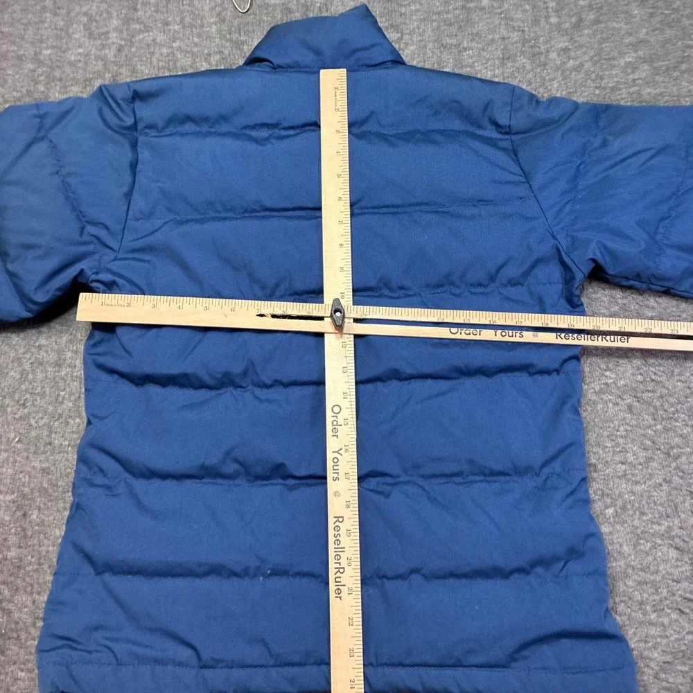 The North Face Puffer Jacket Mens M Blue Vintage Made in‎ USA Down Snap Front